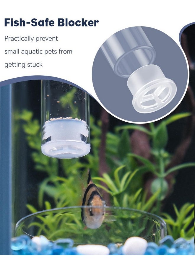 Pawfly Pawfly Aquarium Fish Shrimp Feeding Dish Set Clear Glass Fish Feeding Tube with Feeding Bowl Shrimp Feeder Tube with Shrimp Feeding Dish Tray Fish Tank Feeding Supplies with 2 Suction Cups  - Image 1