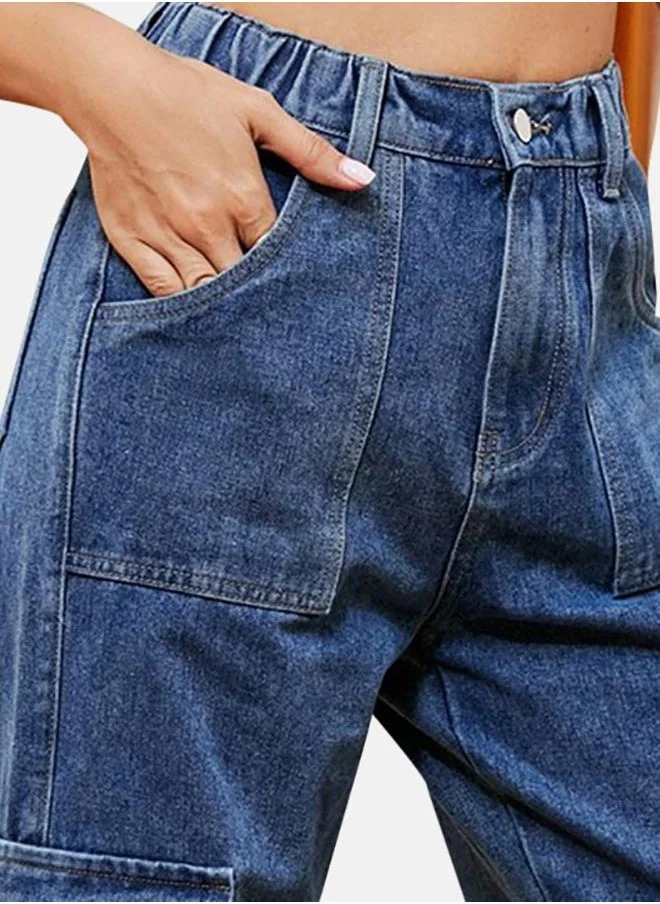 YUNIQEE Blue Straight Fit Jeans