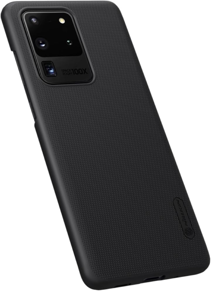 Nillkin S20U-Nl-Sf-B Galaxy S20 Ultra Super Frosted Shield Hard Mobile Case Cover With Stand Black - Image 1