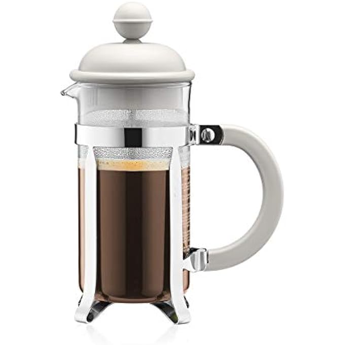 bodum Caffettiera 3 Cup French Press Coffee Maker White 035 L 12 Oz - Image 1
