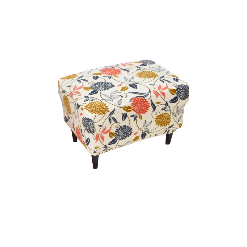 Eco-Ancheng Stretch Ottoman Cover Rectangular Storage Ottoman Slipcover Footrest Stool Covers Ottoman Slipcovers for Foot Stool with Nonslip Elastic Bottom (29,Large) - Image 1