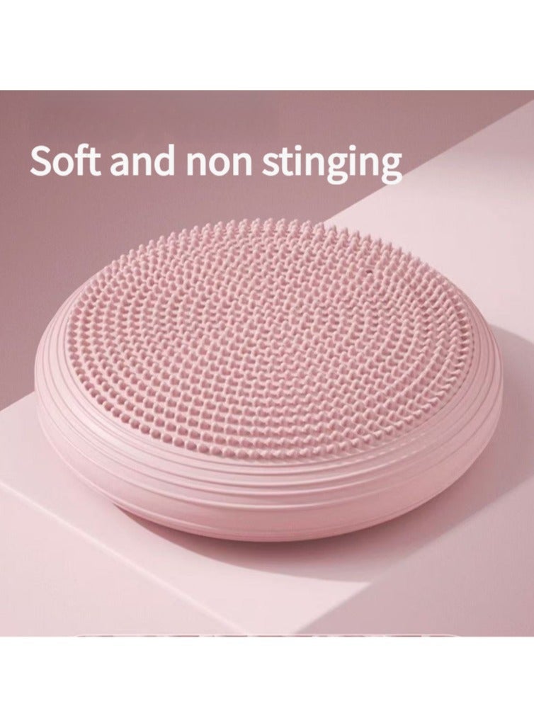 اسم المحتوى ناريلا وسادة التوازن وسادة اليوغا قرص التوازن قرص الحسية اللمسية وسادات التوازن مع مضخة يدوية لتحسين الوضعية واللياقة البدنية والاستقرار - Image 2