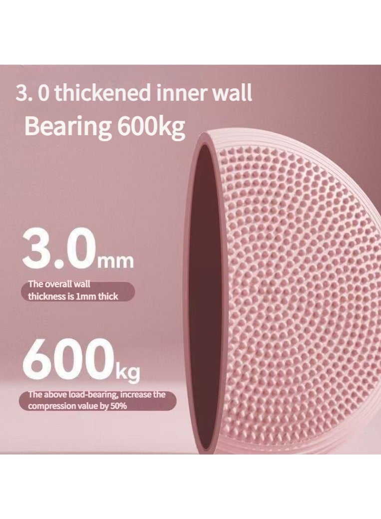 اسم المحتوى ناريلا وسادة التوازن وسادة اليوغا قرص التوازن قرص الحسية اللمسية وسادات التوازن مع مضخة يدوية لتحسين الوضعية واللياقة البدنية والاستقرار - Image 4