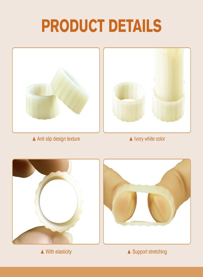 senkap 10pcs Silicone Candle Grippers for Taper Candles and Candle Cups,Candle Hugger Gaskets and Peg Holders Stay Put,Candle Rings Gripper,for Weddings,Appointment,Festivals and Home Decor Gifts(White) - Image 4