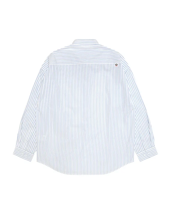AAPE AAPENOW moonface striped long sleeve shirt