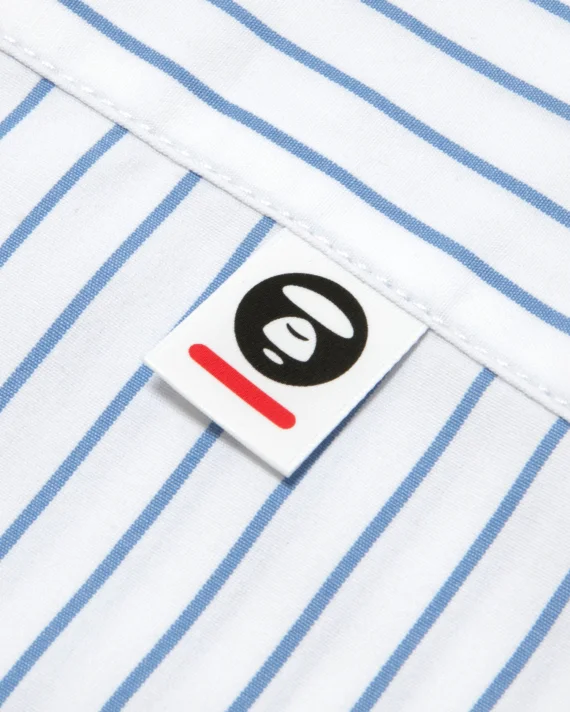 Aape BY *A BATHING APE®  AAPENOW moonface striped long sleeve shirt for Men | Best Price UAE