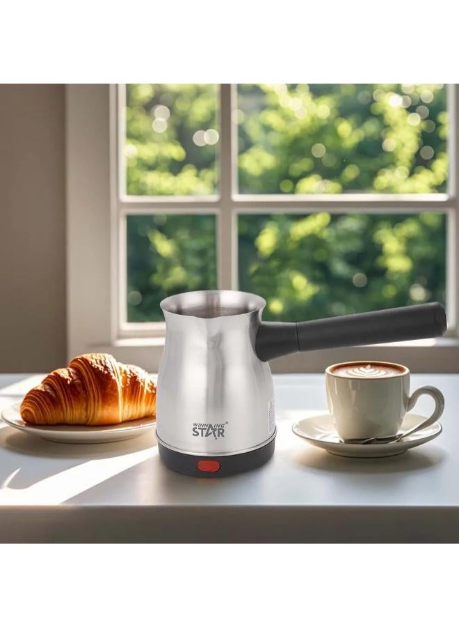 ويننج ستار غلاية القهوة التركية الكهربائيةSt-9895فضي - Image 2