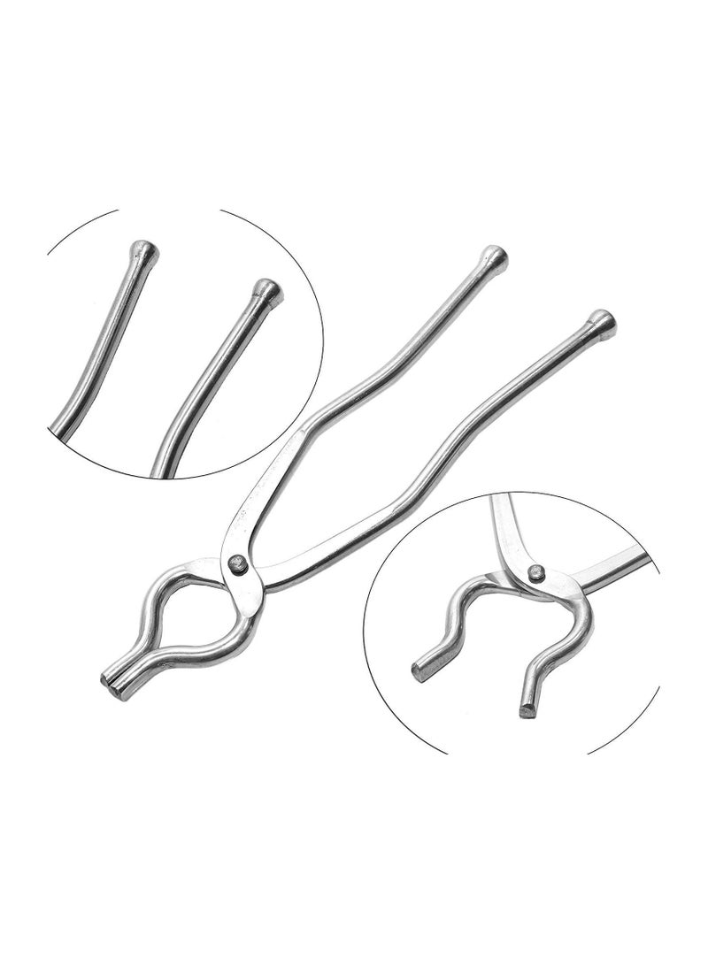 AMM Stainless Steel Sansi pakkad Sandasi pincer chimta Tongs Utensil Holder with Handle Smart Kitchen Tool - Image 4