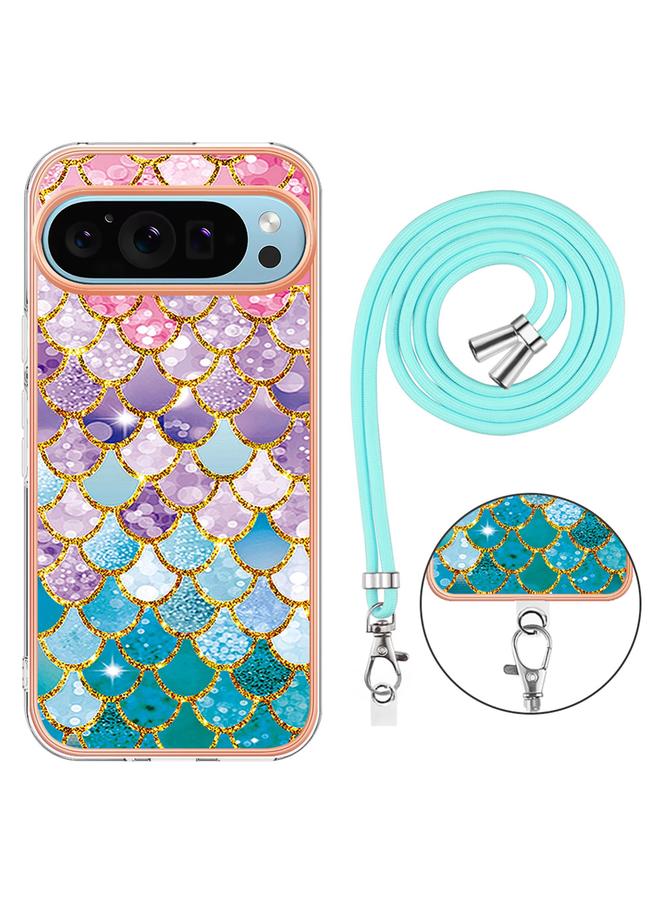 اس-توب جراب لهاتف Google Pixel 9 / 9 Pro مصنوع من مادة TPU مطلية بالكهرباء مع حبل - Image 3