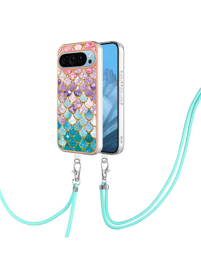 اس-توب جراب لهاتف Google Pixel 9 / 9 Pro مصنوع من مادة TPU مطلية بالكهرباء مع حبل - Image 1