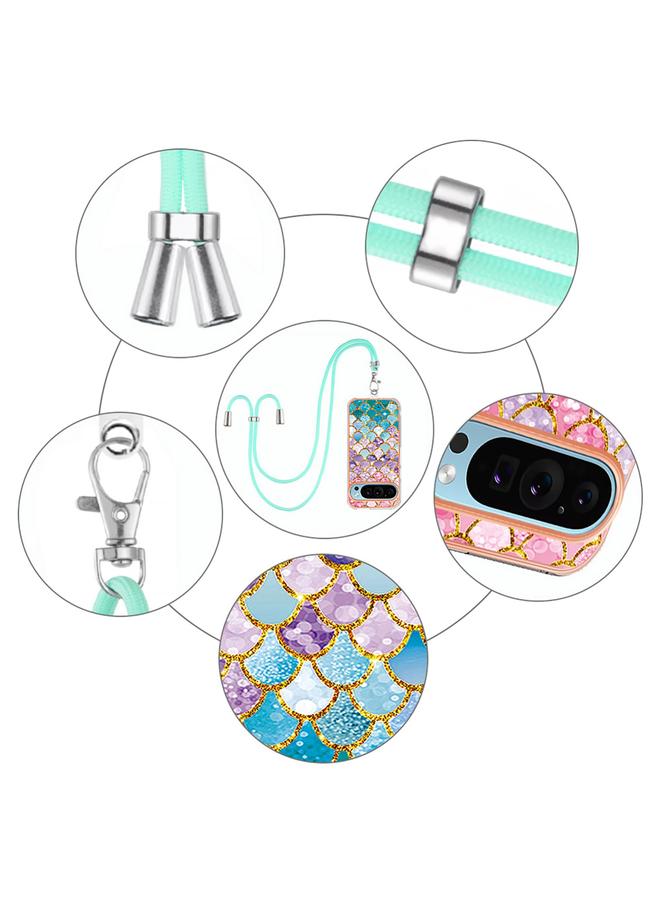 اس-توب جراب لهاتف Google Pixel 9 / 9 Pro مصنوع من مادة TPU مطلية بالكهرباء مع حبل - Image 4