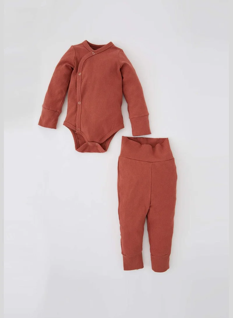 DeFacto 2 Pack BabyBoy Bike Neck Long Sleeve Knitted Set