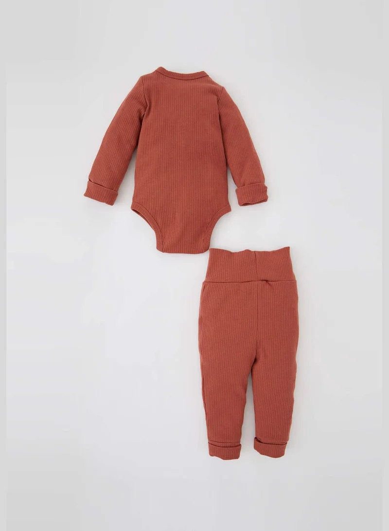 DeFacto 2 Pack BabyBoy Bike Neck Long Sleeve Knitted Set