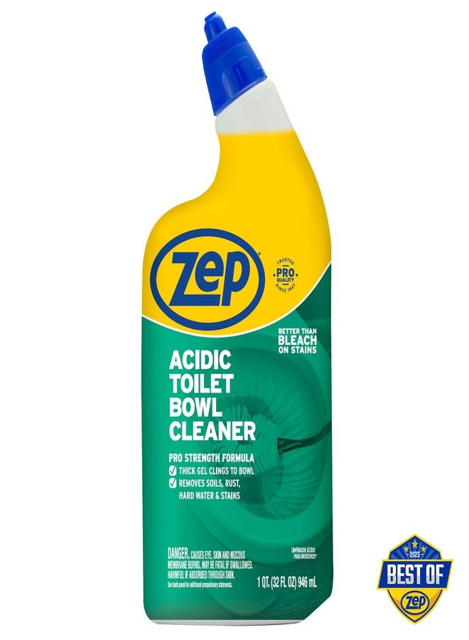 Zep Acidic Toilet Bowl Cleaner - 32 oz (Case of 4) - ZUATBC324 - Experience the Ultimate Cleaning Power with Our 2x Thicker Clinging Formula, Designed to Deliver a Professional-Quality Clean - Image 2