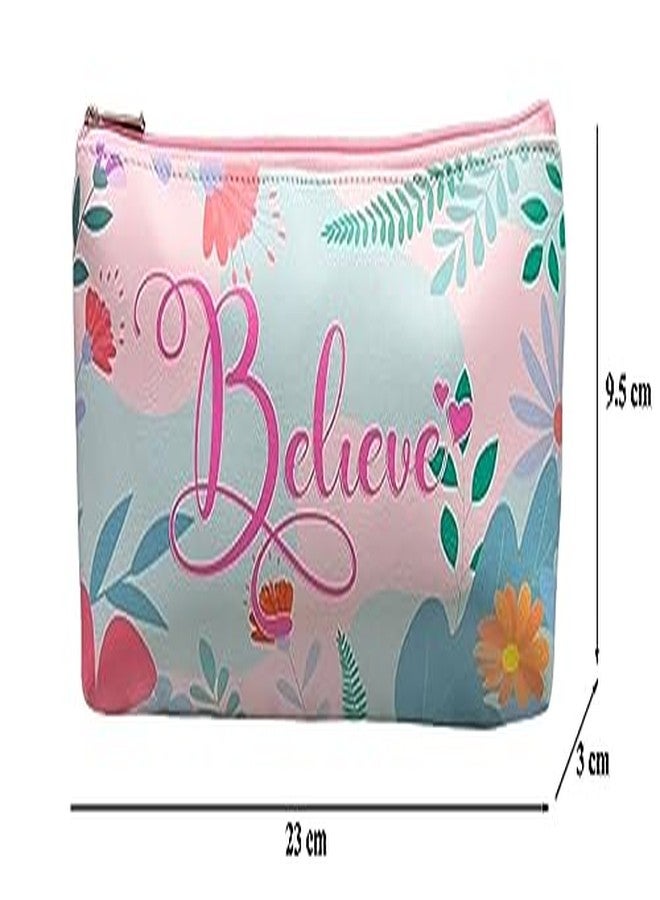 JIADA Beautiful Flower Print Pencil/Utility/Make up Pouch for Girls - Image 2