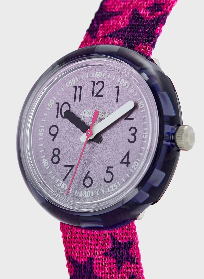 Flik Flak Kids Glitter Stars Watch