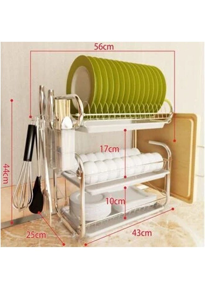Generic - Metal dish rack with modern and durable design for kitchen organization - Image 1