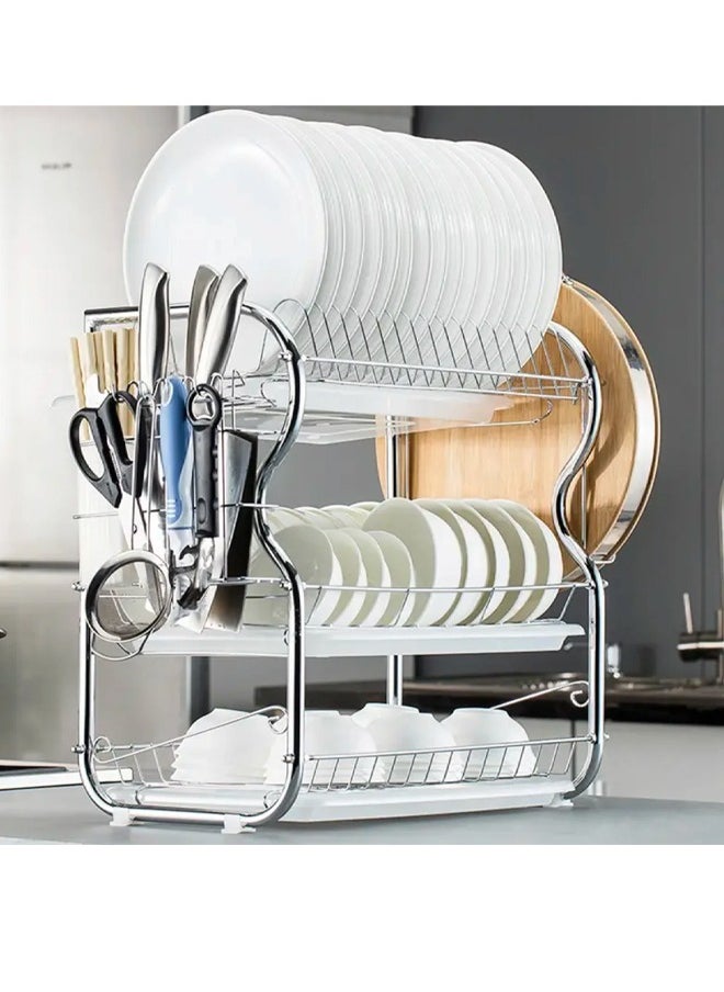 Generic - Metal dish rack with modern and durable design for kitchen organization - Image 1