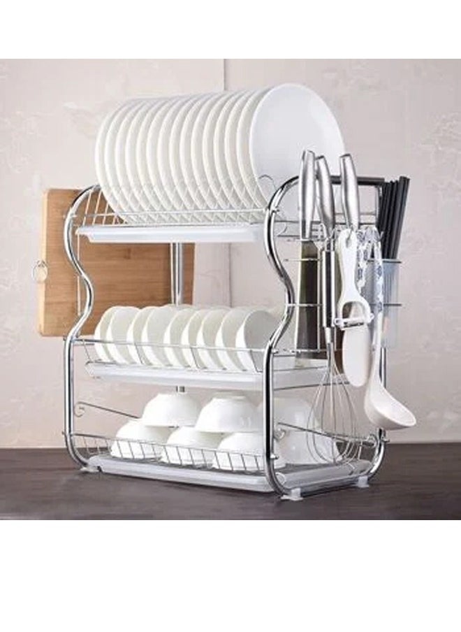 Generic - Metal dish rack with modern and durable design for kitchen organization - Image 1