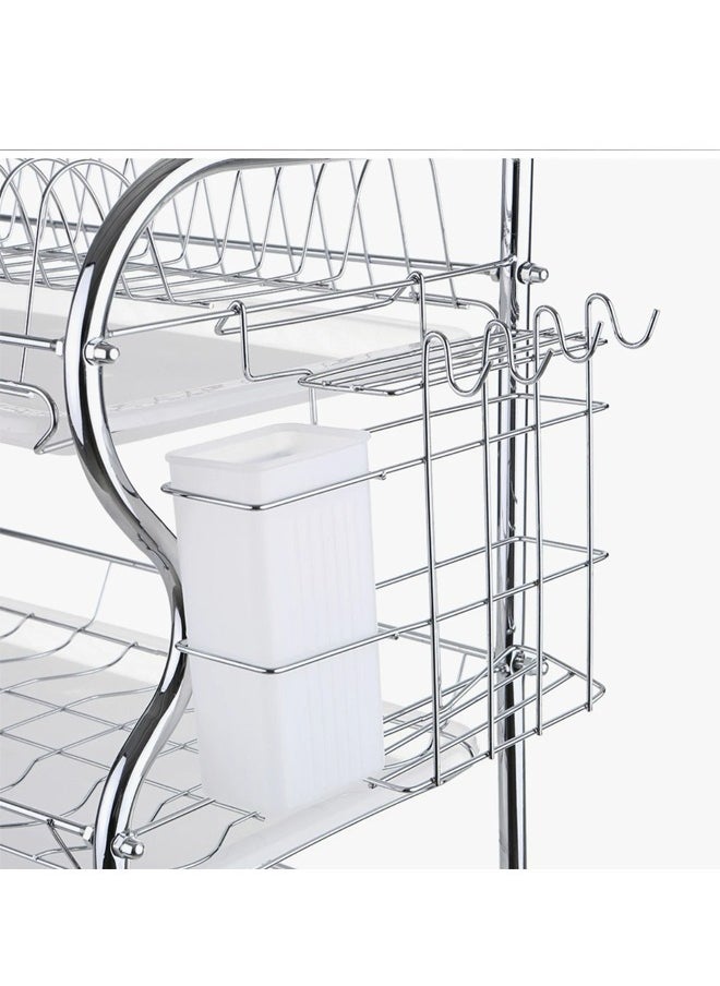 Generic - Metal dish rack with modern and durable design for kitchen organization - Image 1