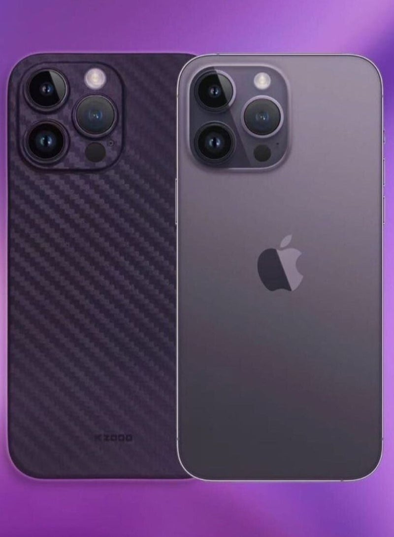 Air Carbon Case For Iphone 14 Pro Max Carbon Fiber Case Air Carbon Case For Iphone 14 Pro Max Purple - Image 2