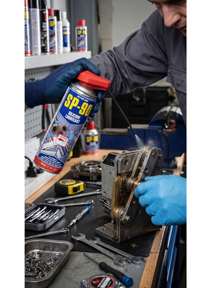 ®ACTION CAN SP-90 (Twin Spray)_Silicone Lubricant 500ML - Image 2