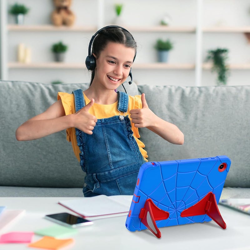 avakot Samsung Galaxy Tab A9 Plus Case for Kids 11 Inch 2023 (Fit Model: SM-X210/X216/X218), Lightweight Shockproof Kids Friendly Cover with Shoulder Strap for Samsung Galaxy A9+ Tablet, Blue Red - Image 2