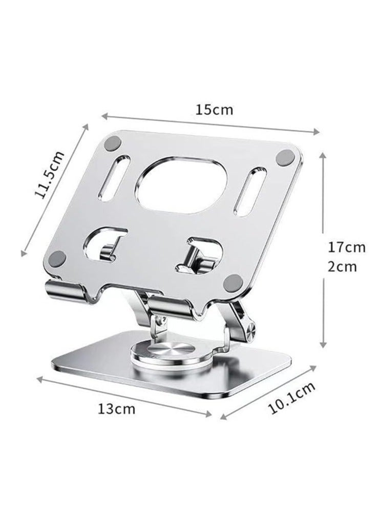 General Tablet Desktop Stand, Adjustable 360° Swivel Base, Heavy Duty Aluminum Aloy, Compatible with 4.7-12 Inch Tablet or iPad, Office Home Kitchen Student Stand  - Image 3