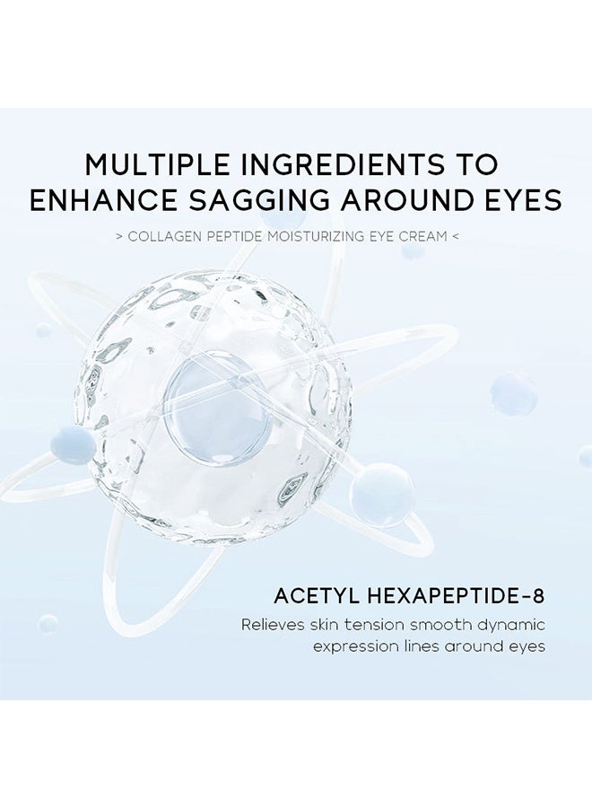 QUIYUM Moisturizing Collagen Peptides Eye Cream ,for Dark Circles and Puffy Eyes, Anti Wrinkle Eye Cream, Crow's Feet, and Eye Bags, Caffeine Eye Cream, All Skin Types 15g - Image 5