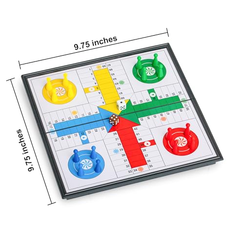 Black long Di fang Ludo Magnetic Folding Travel Board Game Set 975 Inches - Image 5