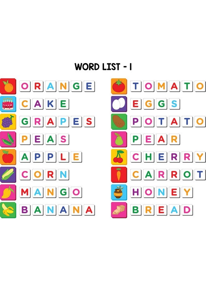 Play Panda Magnetic Learn to Spell : Food with 32 Picture and 72 Letter Magnets, Magnetic Board and Spelling Guide - Image 4