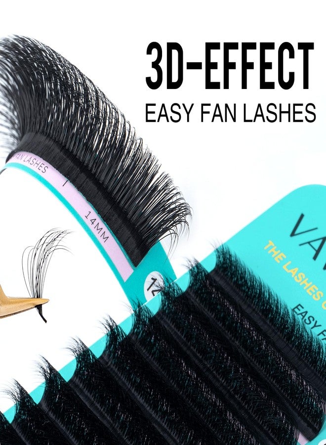 VAVALASH Easy Fan Lash Extensions 3D Effect Self Fanning Lashes Rapid Volume Eyelash Extensions 3D Layers Automatic Blooming Camellia Easy Fan Lashes(0.07-D-8-15mm) - Image 4