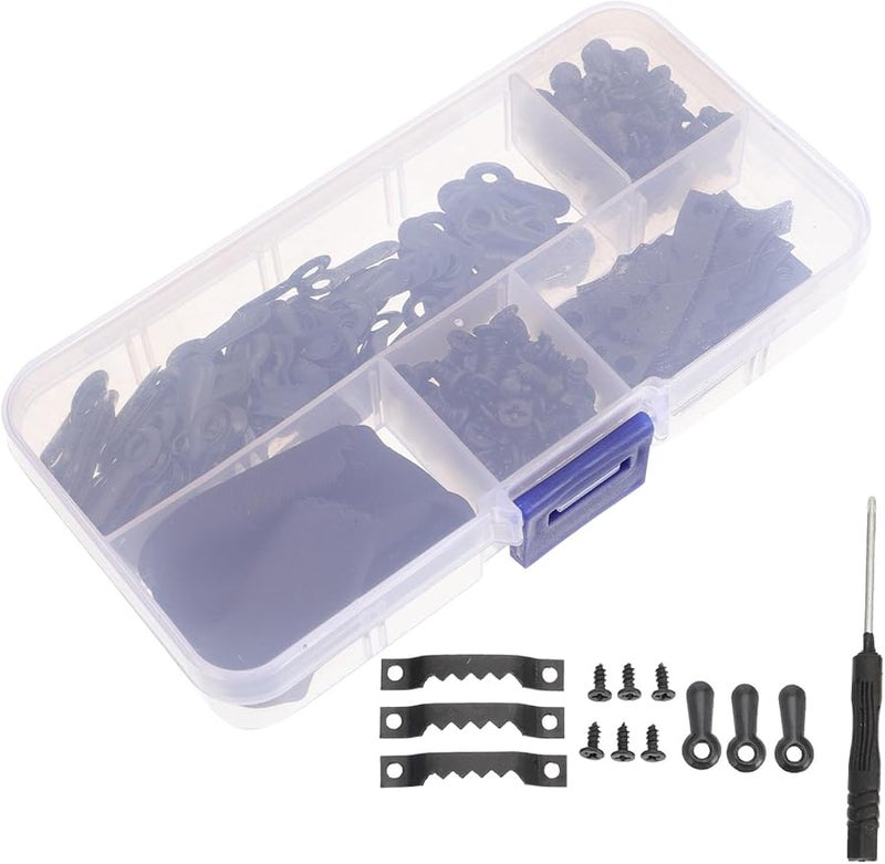 Heavy Duty Picture Hanging Kit with Turn Buttons and Back Plates for Home Office Gallery Easy to Install Includes Screws Nails Storage Box - Image 2