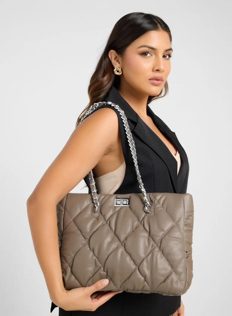 ELLA Quilted Ladies Tote Bag
