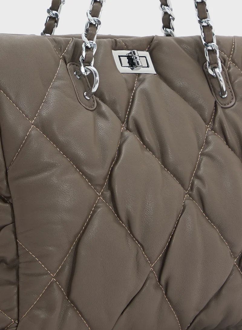 ELLA Quilted Ladies Tote Bag