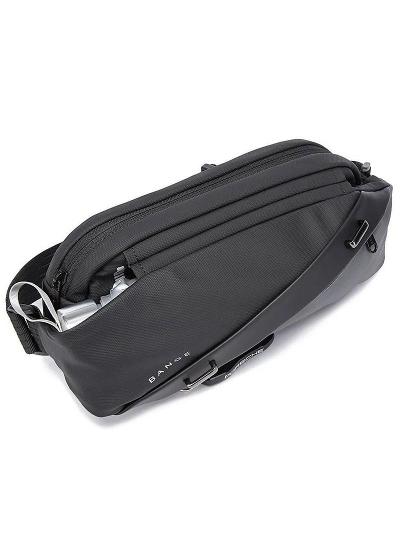 BANGE Men Waterproof Business Casual Chest Bag and Crossbody Messenger Bag - Image 2