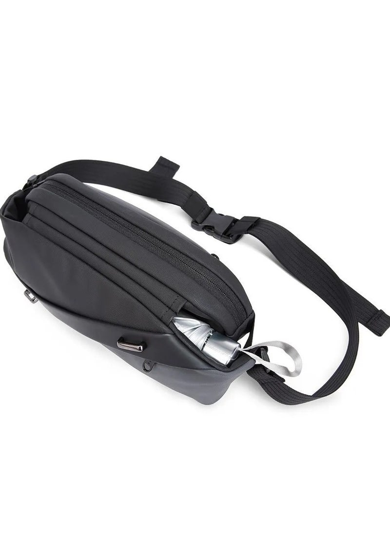 BANGE Men Waterproof Business Casual Chest Bag and Crossbody Messenger Bag - Image 5