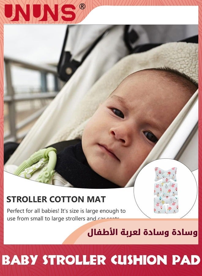 Baby Stroller Cushion Pad,Universal Breathable Thick Pad,Baby Seat Liners,Baby Head Body Support Car Protector,Stroller Cushion,Pushchair Neck