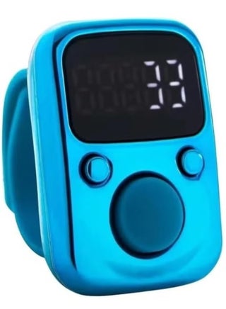 Electric Finger Counter with LED Display – Digital Dhikr Tasbih Ring, Glow in the Dark, Accurate Counting Device with Replaceable Battery (Blue, LMRT65) - pzsku/Z2181BC58D899CE914A91Z/45/1745906744/e979688f-1856-4b44-986b-6e5742a94145