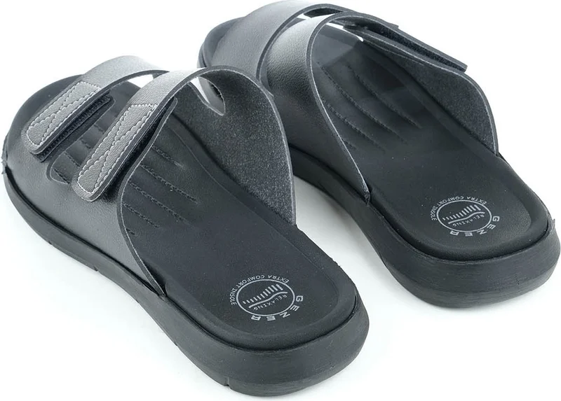 Gezer Summer Adjustable Men's Slippers with Sole Velcro
