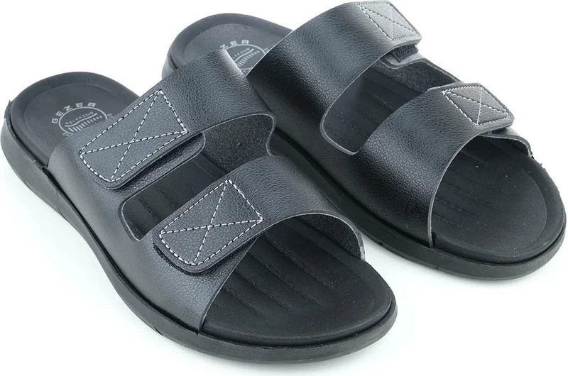 Gezer Summer Adjustable Men's Slippers with Sole Velcro