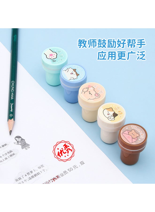 HELPS Creative And Cute Diy Kidsren's Reward Seal, Teacher's Homework Correction, Student Kindergarten Prizes, Stationery Gifts - Image 3