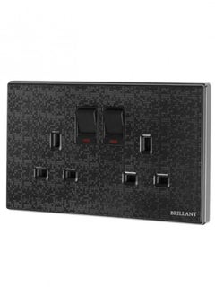 BRILLANT 5 Pieces of Shower Fascia with Shower Fascia Black Berlant 