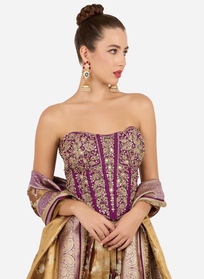 Zaveri Pearls Combo of 2 Multicolor Stones & Ghungroo Embellished Statement Jhumka Earrings For Women-ZPFK22077 - Image 4