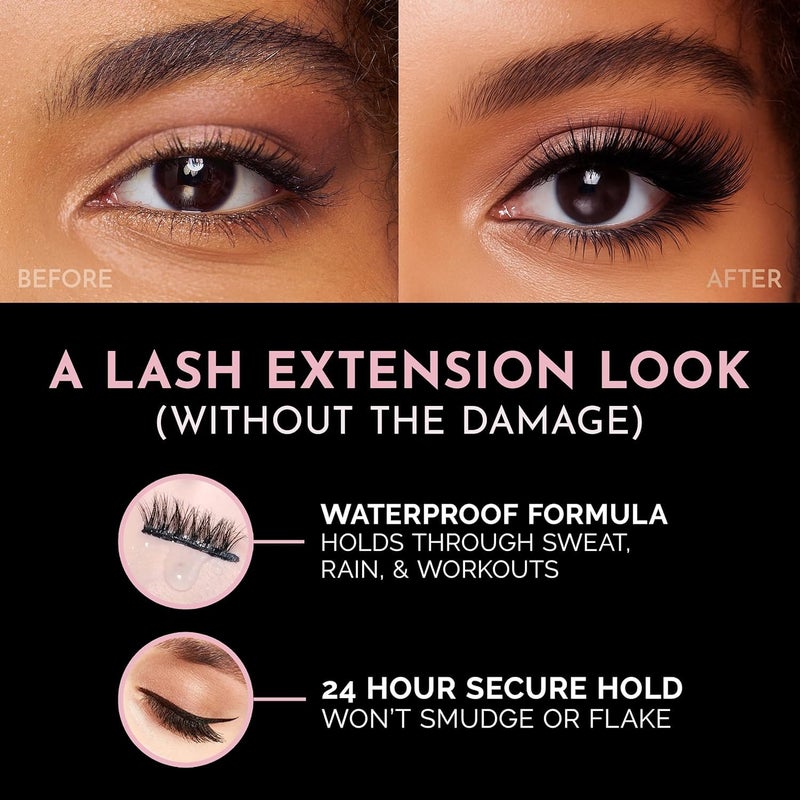 Magnetic Eyelashes with Applicator Daily Wear Reusable Magnetic Eyelashes Natural Look No Glue Needed Magnet Lashes Soft with Applicator Easy to Apply and Remove (N-014) - Image 2