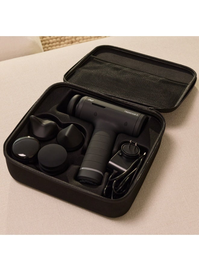 Hyperice Hypervolt 3 – QuietGlide Technology Handheld Percussion Massage Gun | 5 Speeds, 5 Interchangeable Heads | Helps Relieve Sore Muscles, Improve Mobility and Speed Up Recovery - Image 3
