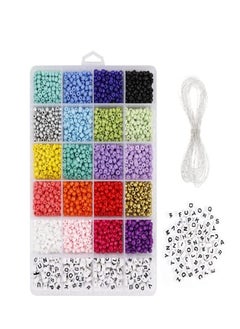 Grab Mantra Glass Seed And Clay Flat Polymer Beads Plus Charms 4 Rolls Elastic Thread String Cord For Jewelry Bracelets Necklace Household Craft  - Image 2