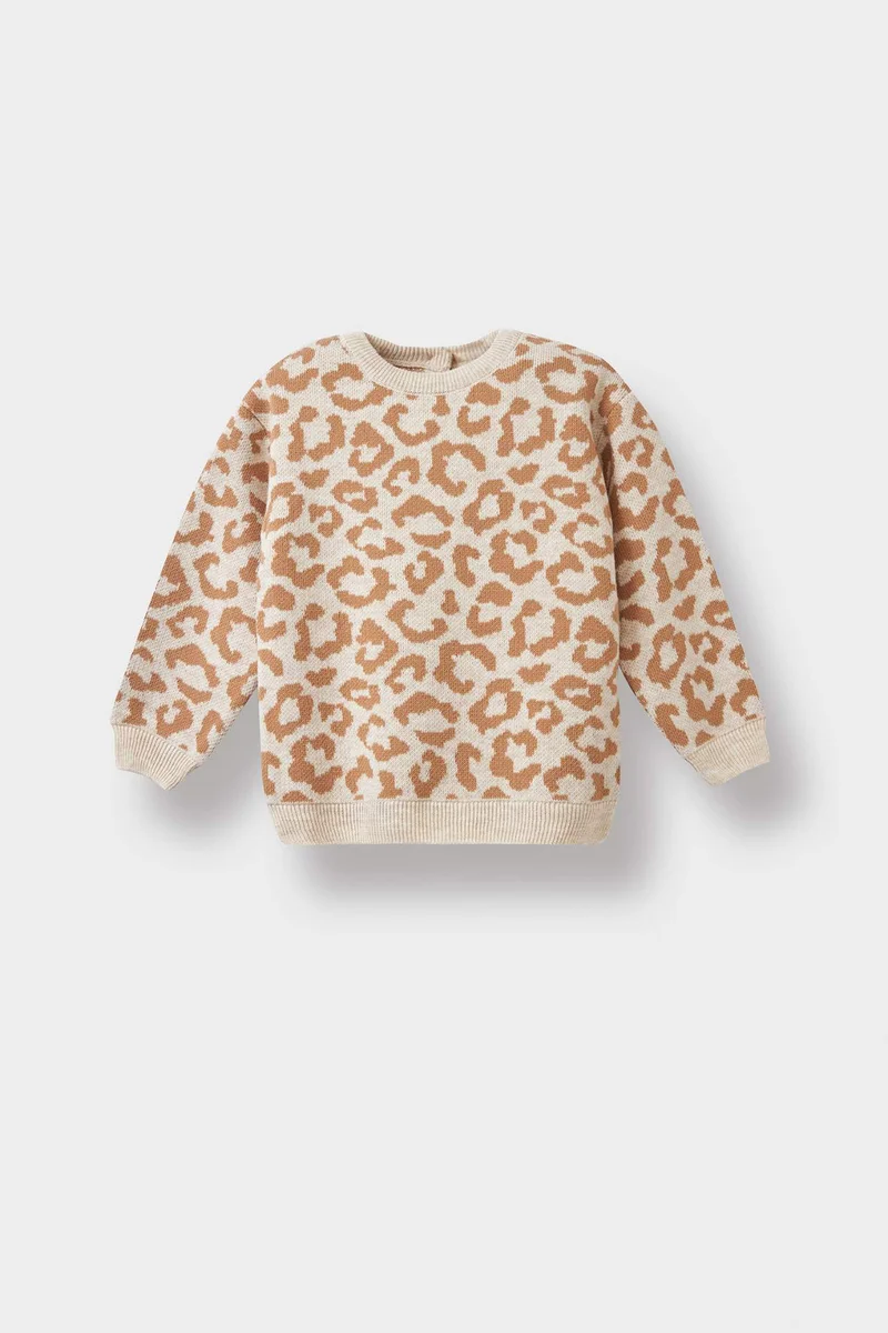 ديفاكتو Baby Girl Regular Fit Crew Neck Pullover
