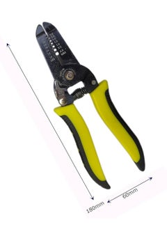 Inditrust Inditrust DUMDAAR DM Multi functional wire cutter Wire Stripper Cable Crimper Terminal Cutter Pliers Tool 1 PIECE YELLOW  - Image 2