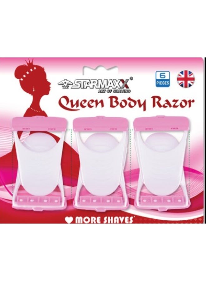 StarMaxx Queen Body Razor Disposable -6 pcs
